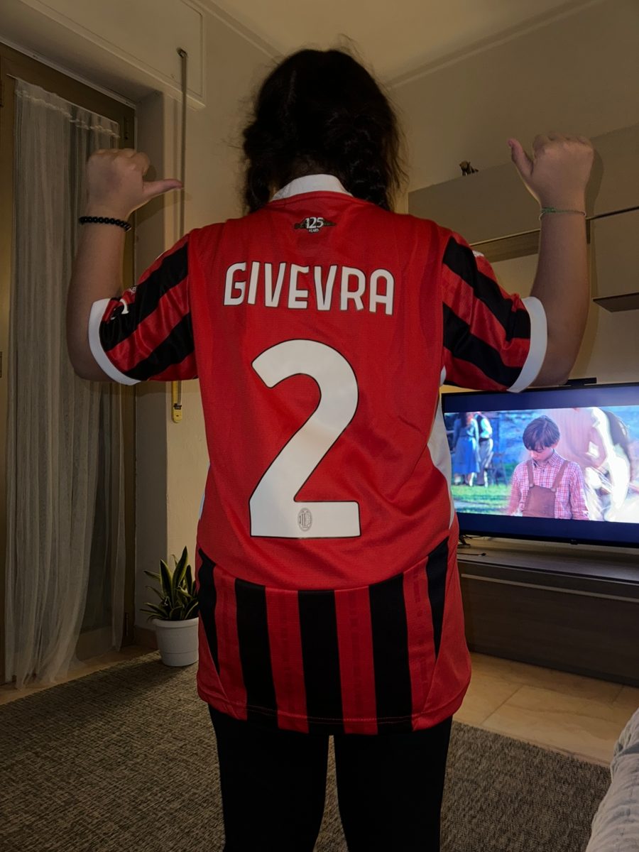 Maglia Milan personalizzata — foto del cliente