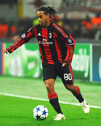 MAGLIA AC MILAN STORICA CASA  MANICA LUNGA2008-2009 + RONALDINHO 80