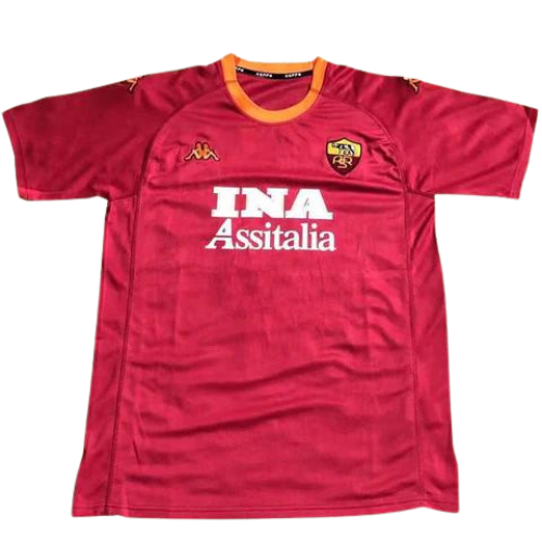 MAGLIA RETRO ROMA HOME 2000/01