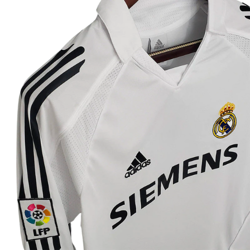 MAGLIA RETRO A MANICHE LUNGHE REAL MADRID HOME 2005