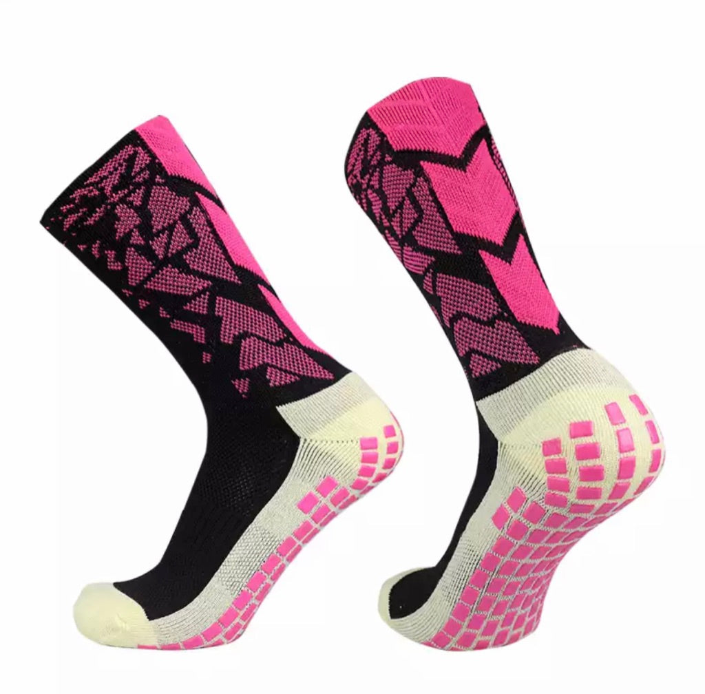 SOCKS GRIP® PROFESSIONALI PINK FLUO/ BLACK