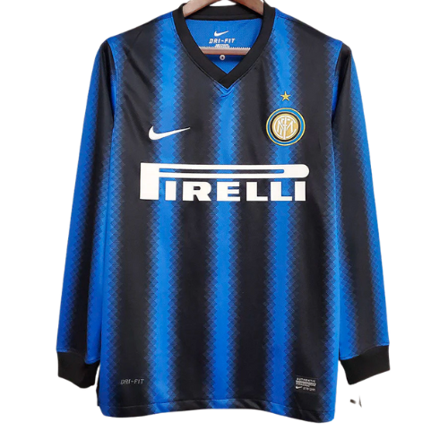 MAGLIA A MANICHE LUNGHE RETRO INTER HOME 2010/11