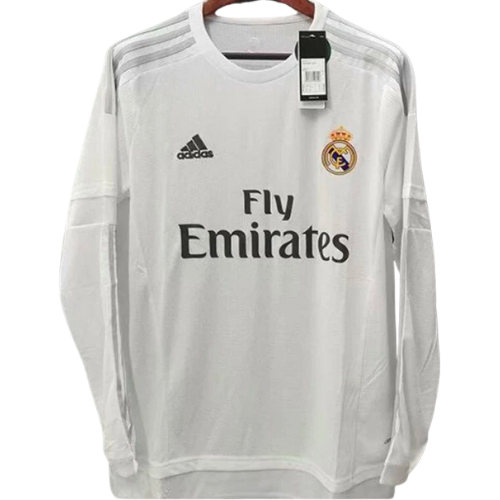 MAGLIA RETRO A MANICHE LUNGHE REAL MADRID HOME 2015/16