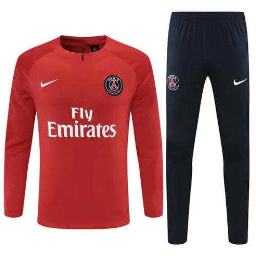 KIT GIACCA ROSSA A ZIP + TUTA PSG 2021/22