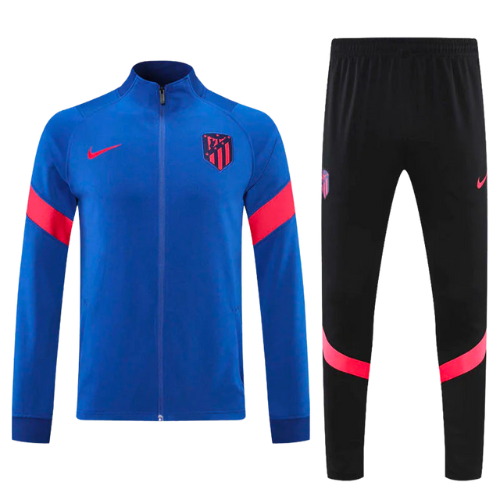 KIT GIACCA A ZIP + TUTA BLU-ROSSA ATLETICO MADRID 2021/22