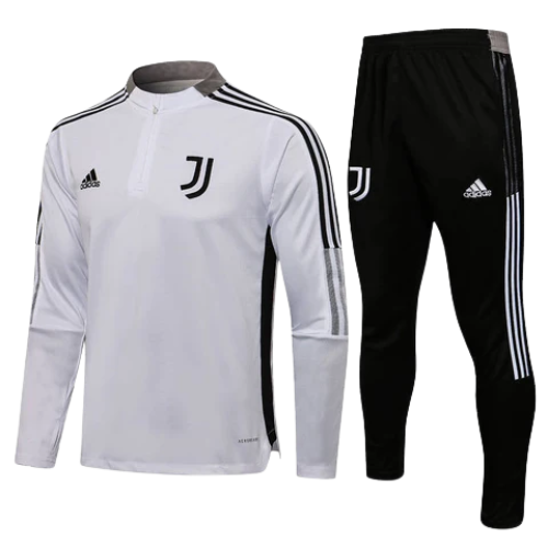 KIT FELPA BIANCA + TUTA NERA JUVENTUS 2021/22