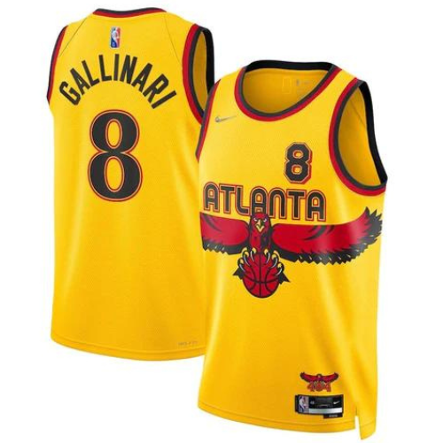 MAGLIA NBA ATLANTA HAWKS NIKE “CITY EDITION” GIALLA 2021/22