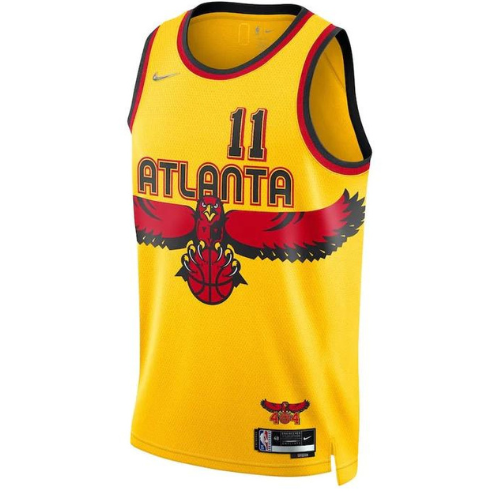 MAGLIA NBA ATLANTA HAWKS NIKE “CITY EDITION” GIALLA 2021/22