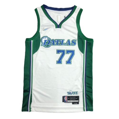 MAGLIA NBA BIANCA-VERDE MAVERICKS DALLAS CITY EDITION 2021/22