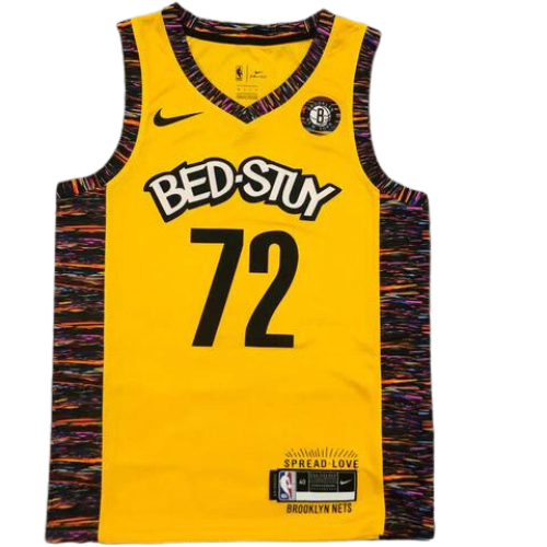 MAGLIA NBA GIALLA “BED-STUY” BROOKLYN NETS 2021/22