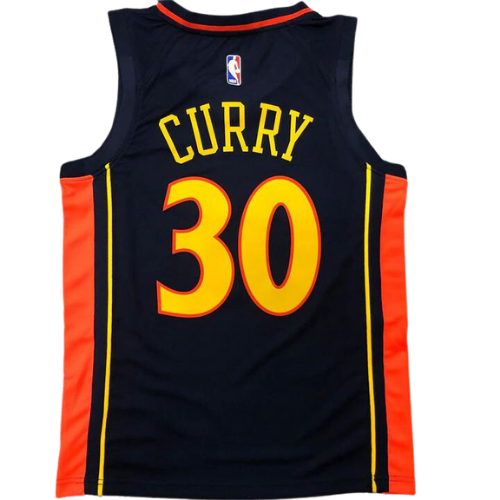 MAGLIA NBA NERO-ARANCIO WARRIORS 2021/22