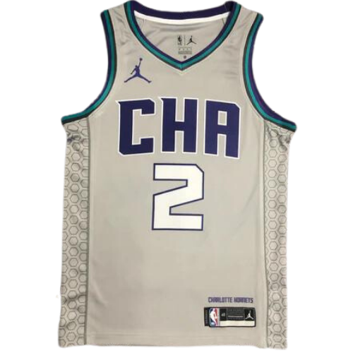 MAGLIA NBA RETRO GRIGIA CHARLOTTE HORNETS 2019/20