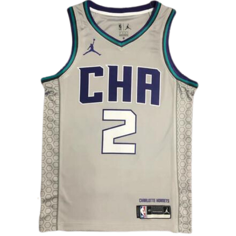 MAGLIA NBA RETRO GRIGIA CHARLOTTE HORNETS 2019/20