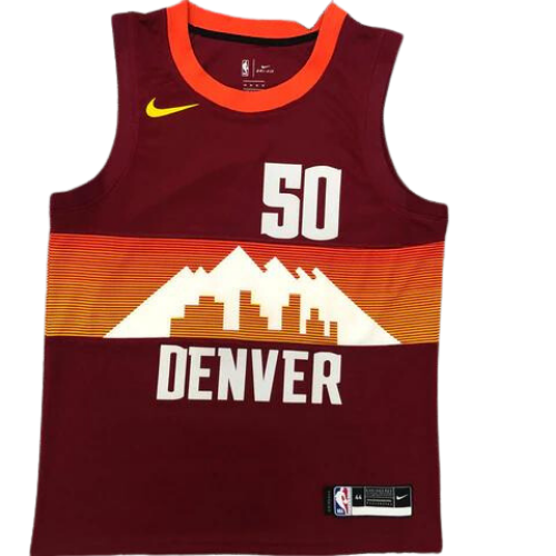 MAGLIA NBA ROUGE DENVER NUGGETS 2021/22